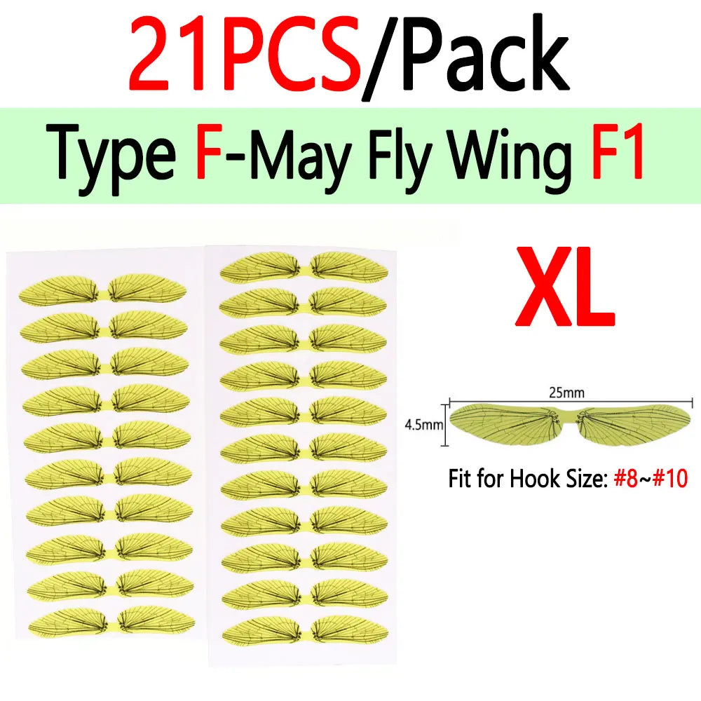 BIMOO Realistic Insect Wings for Fly Tying – Pre-Cut Material for Trout & Nymph Patterns