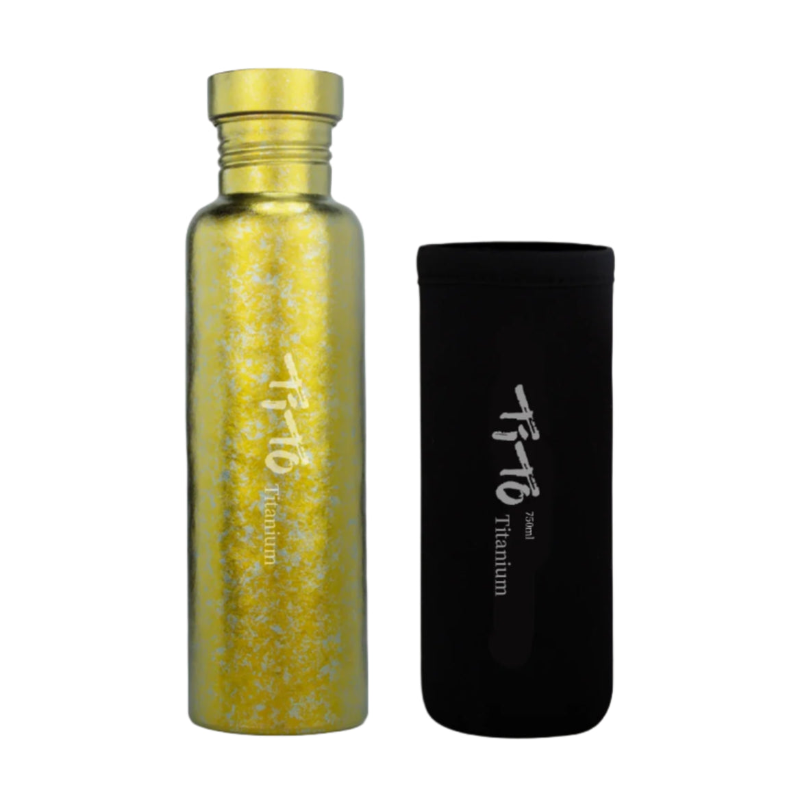TITO TITANIUM Pure Titanium Sports Water Bottle – Plastic-Free Leak-Proof Gym & Outdoor Flask