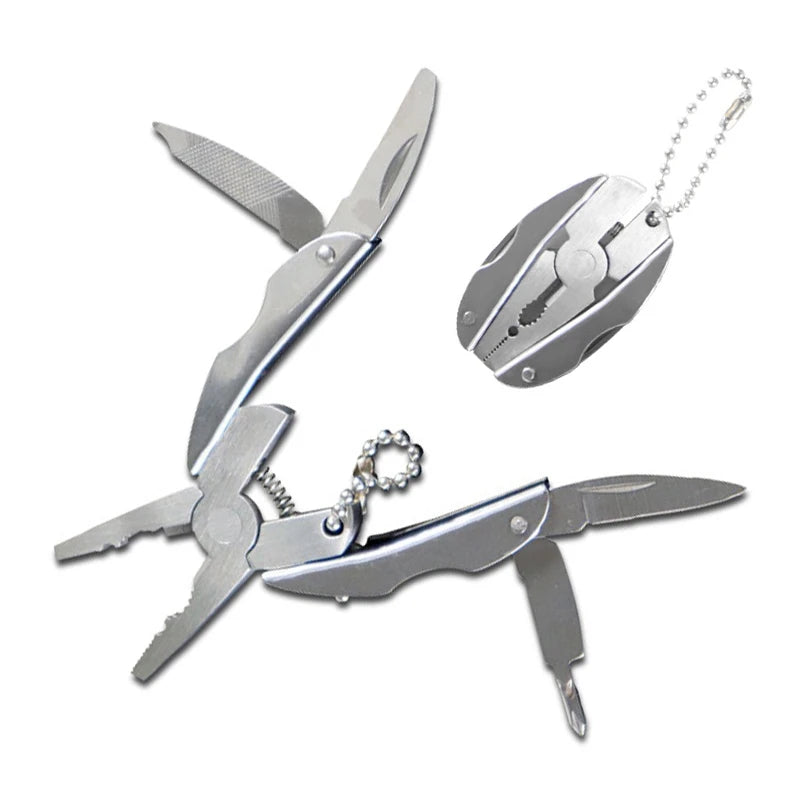 Multifunctional Mini Stainless Steel Pliers – Pocket Keychain Camping Everyday Carry Tool