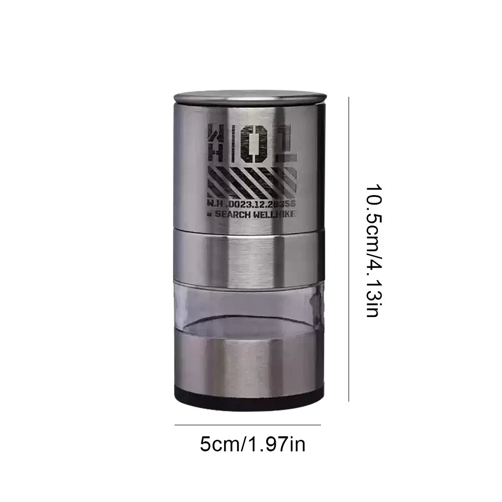 Manual Stainless Steel Pepper Mill – Camping Spice Grinder