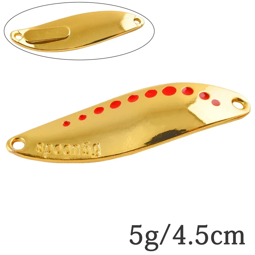 2.5G-30G Metal Vib Leech Spinner Spoons – Lures for Large Predator Fish