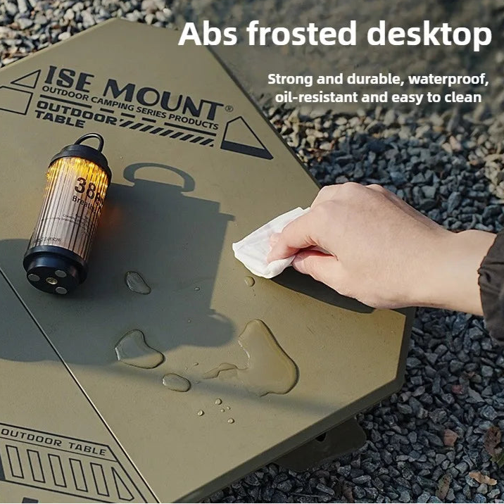 Folding Camping Table – Adjustable Height with Carry Bag