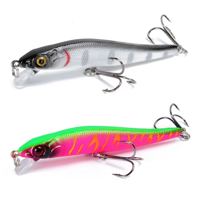 Minnow Fishing Lure – 3D Eyes, 8.5Cm/5.8G Crankbait Wobblers for Freshwater Fishing