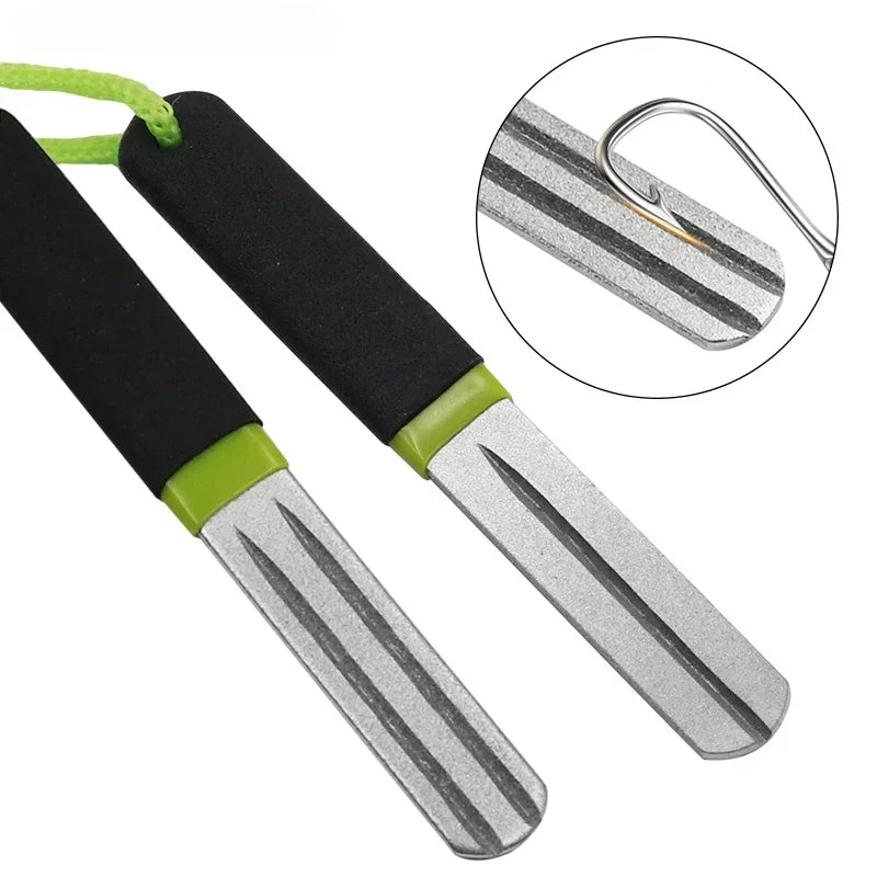Double-Sided Hook Hone – Mini Diamond Fishing Hook & Knife Sharpener