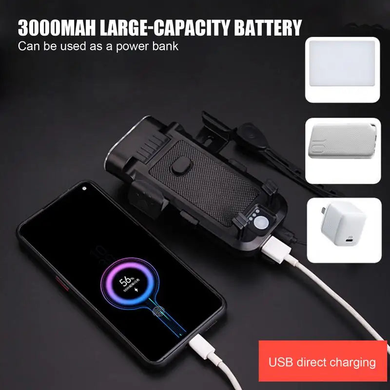 Rechargeable Bike Light – Horn, Mount, Power Bank & 500LM