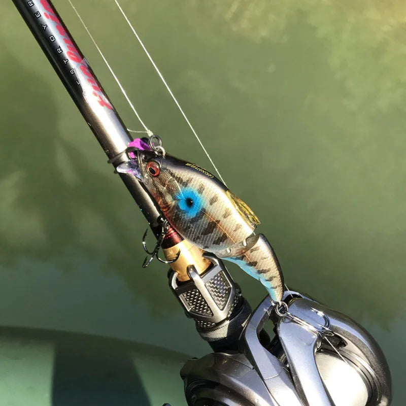 71MM Floating Minnow Rattle Lure – 2-Segment Swimbait for Groper Fishing