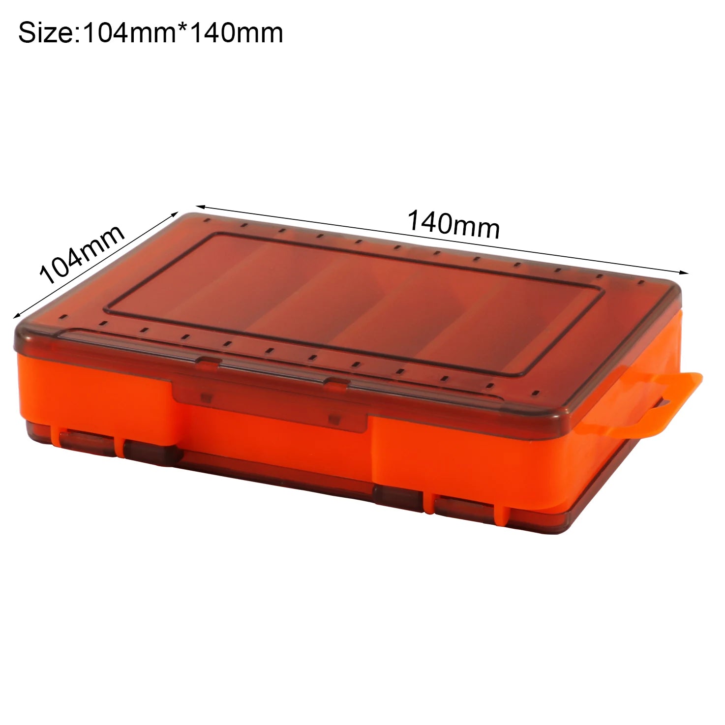 Double-Sided Fishing Tackle Box with 12–14 Compartments