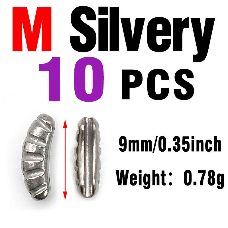 Heavy Tungsten Nymph Bodies 10PCS – Ribbed Fly Tying Weights
