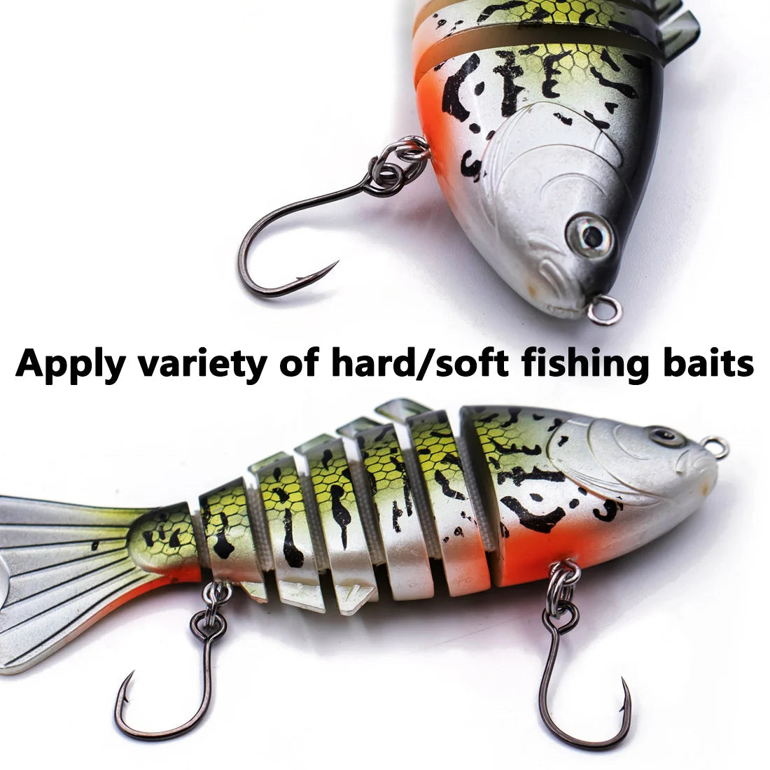 50/100/200PCS Inline Single Hooks – Strong Siwash Replacement Hooks for Saltwater & Freshwater Fishing