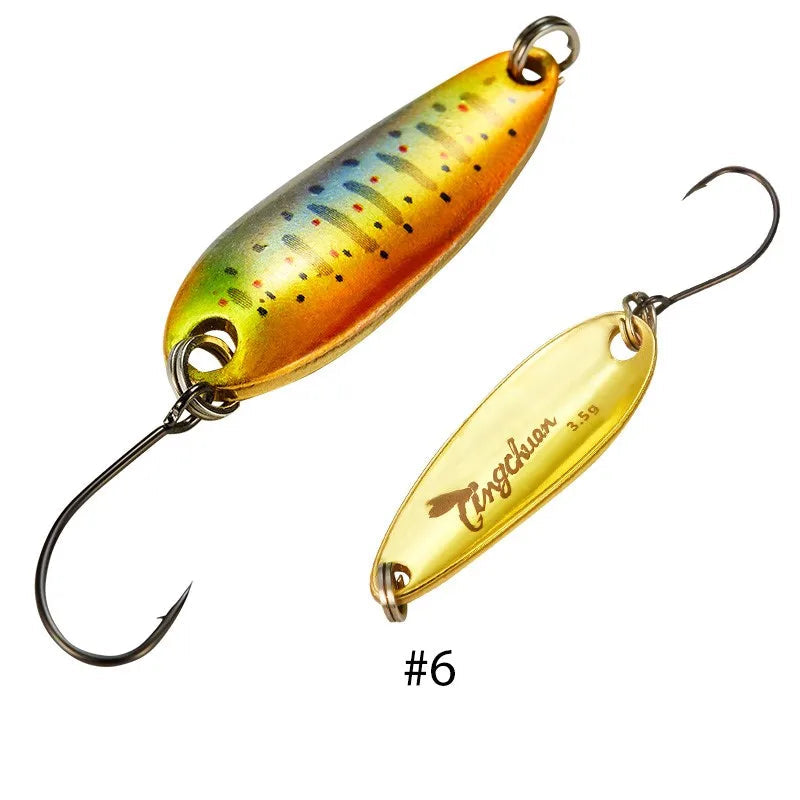 Metal Spoon Fishing Lure 2–4.5g with Mustad Hook