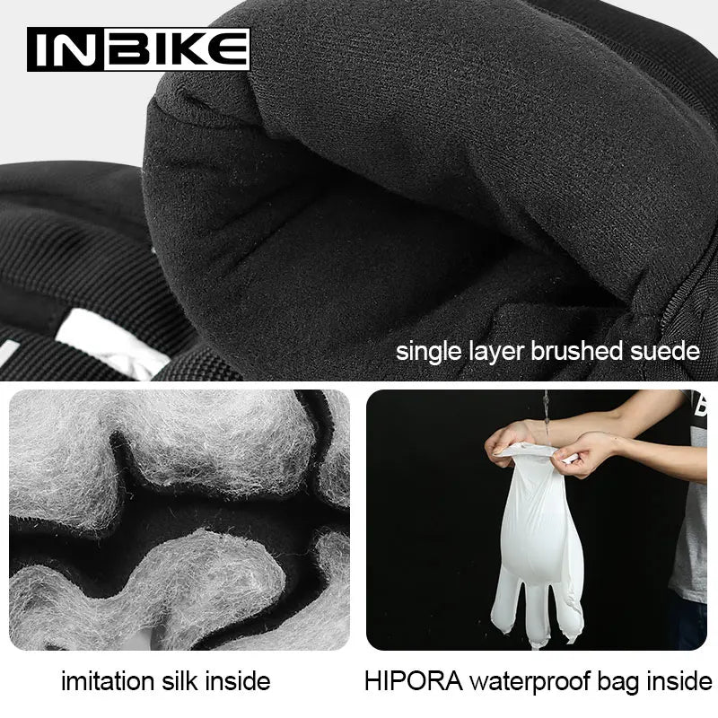 Winter Motorcycle Gloves with Touchscreen and Hard Shell Grip