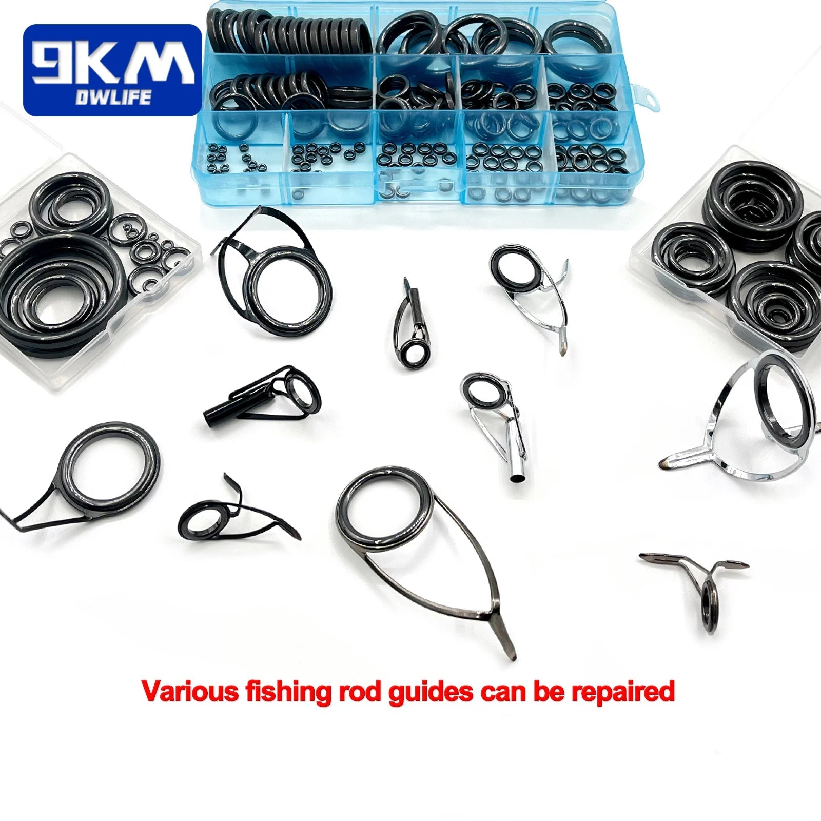26-Piece Ceramic Rod Guide Repair Kit for Fishing Rods