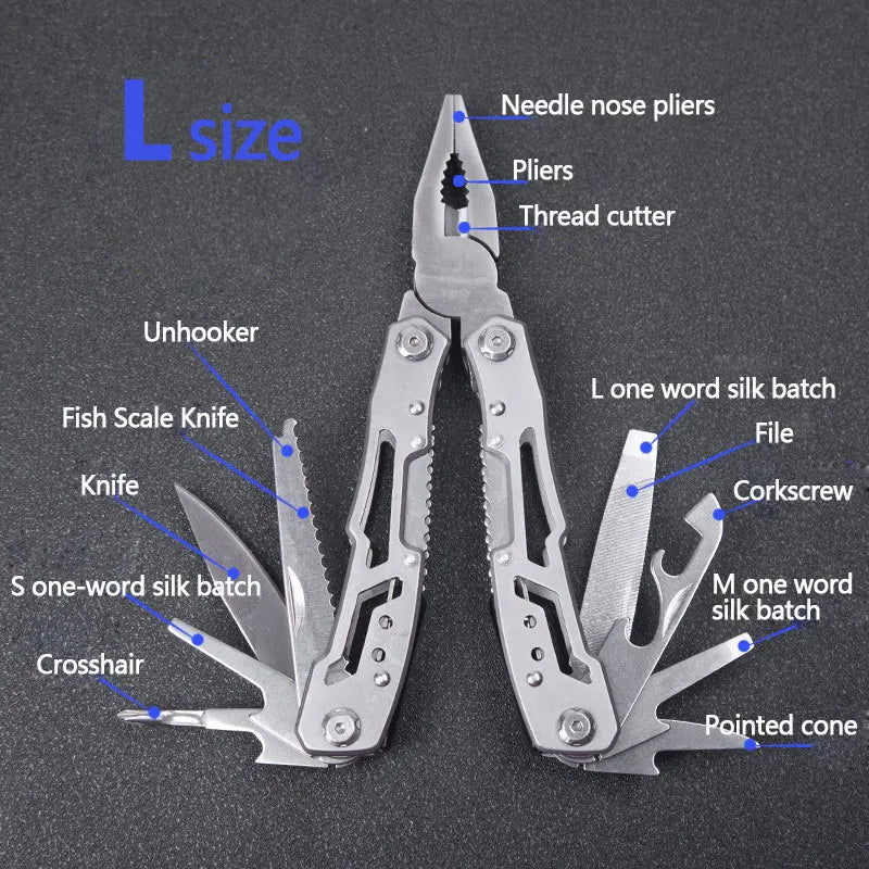 Multifunction Pocket Knife – Stainless Steel Survival Multi-Tool For Camping & Hunting