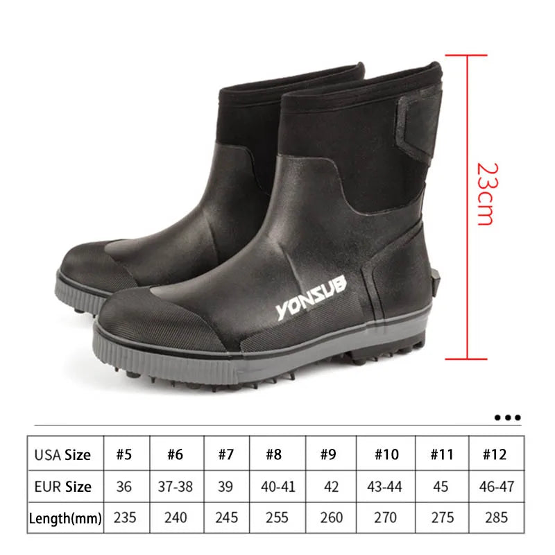 Reef Rock Fishing Shoes – Non-Slip Rubber Spike Sole Boots For Outdoor Use