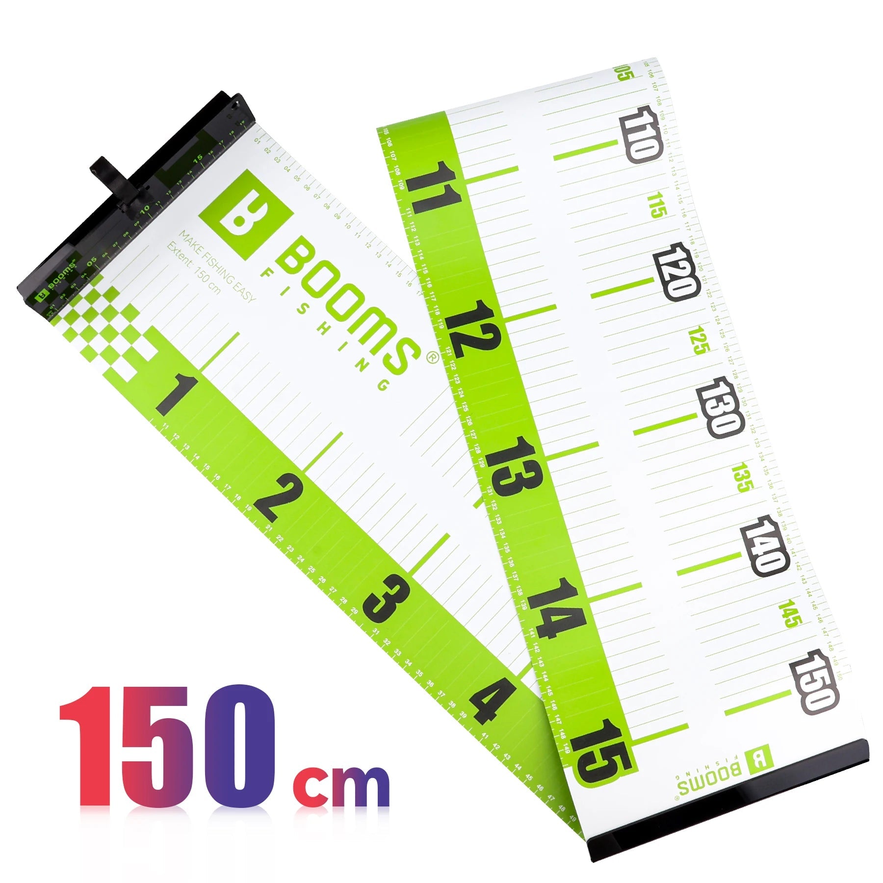 Waterproof PVC Fish Measuring Ruler with Folding Stop Board
