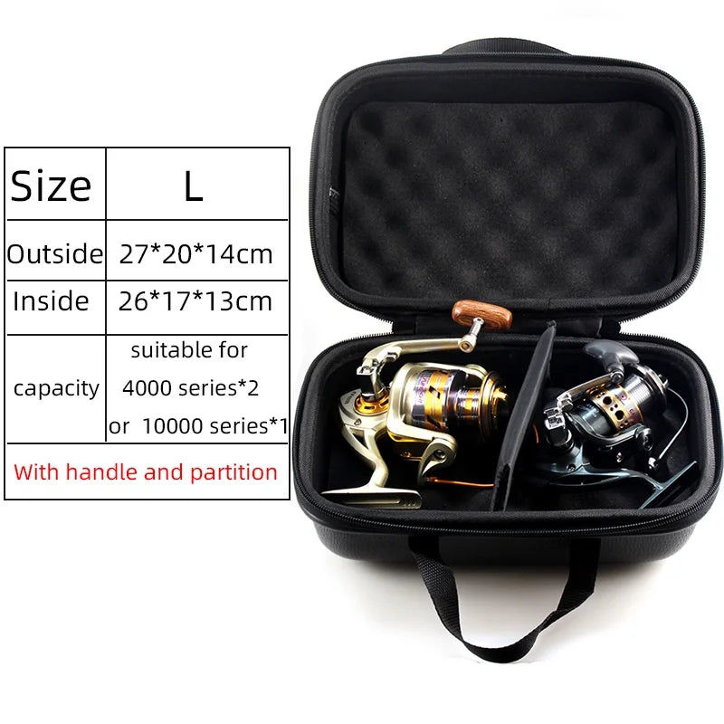 Waterproof Fishing Reel Storage Bag – Shockproof Protective Case For 1-2 Spinning Reels