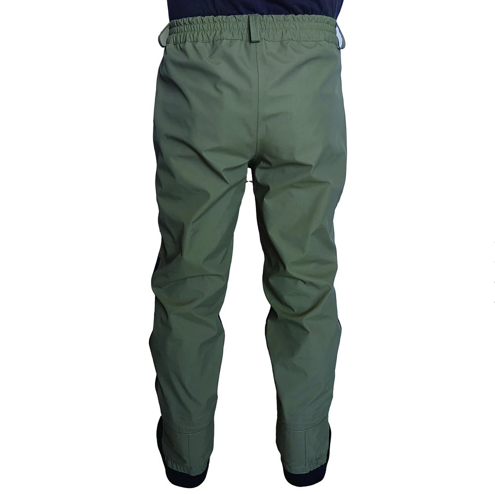 3-Layer Breathable Waterproof Fly Fishing Waist Waders – Durable Stockingfoot Wading Pants