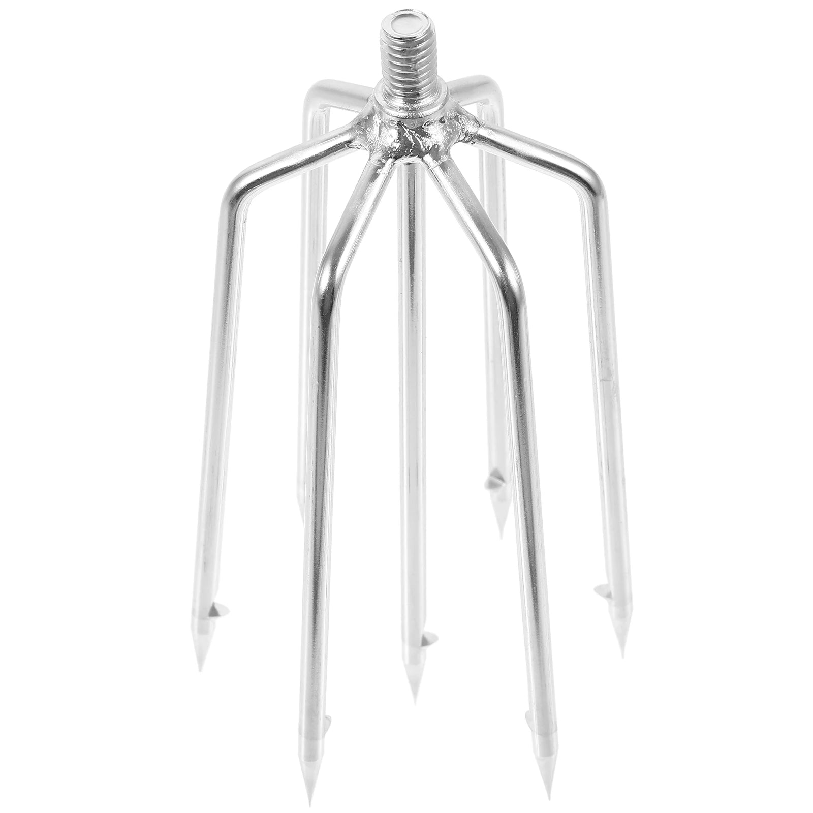 Multi-function Fishgig Prong Head Fork - Stainless Steel Spearing Tool for Fishing & Hunting