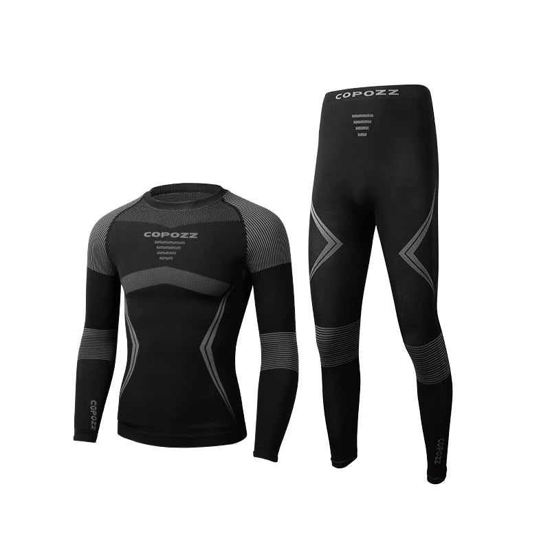 COPOZZ Ski Thermal Underwear Set – Quick Dry, Breathable Base Layer for Men & Women