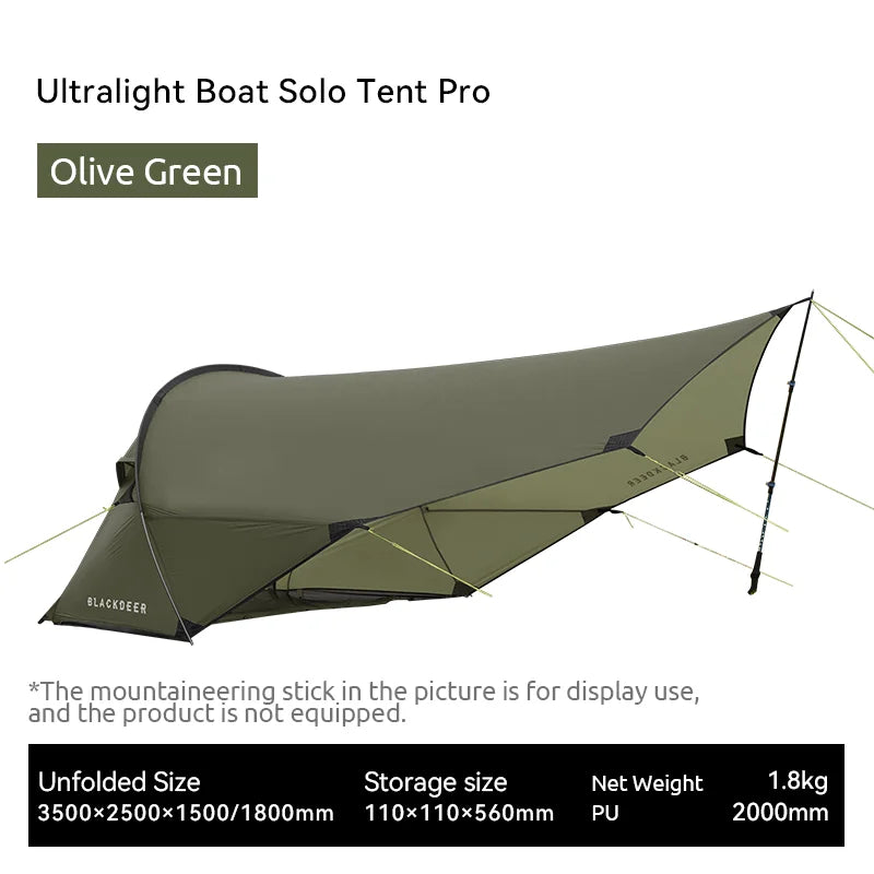 BLACKDEER Ultralight Boat Solo Tent Pro – Waterproof Tarp Tent