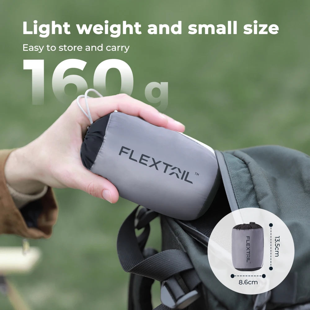 FLEXTAIL Zero Pillow SE – Inflatable Camping Pillow, Ergonomic, Lightweight & Washable