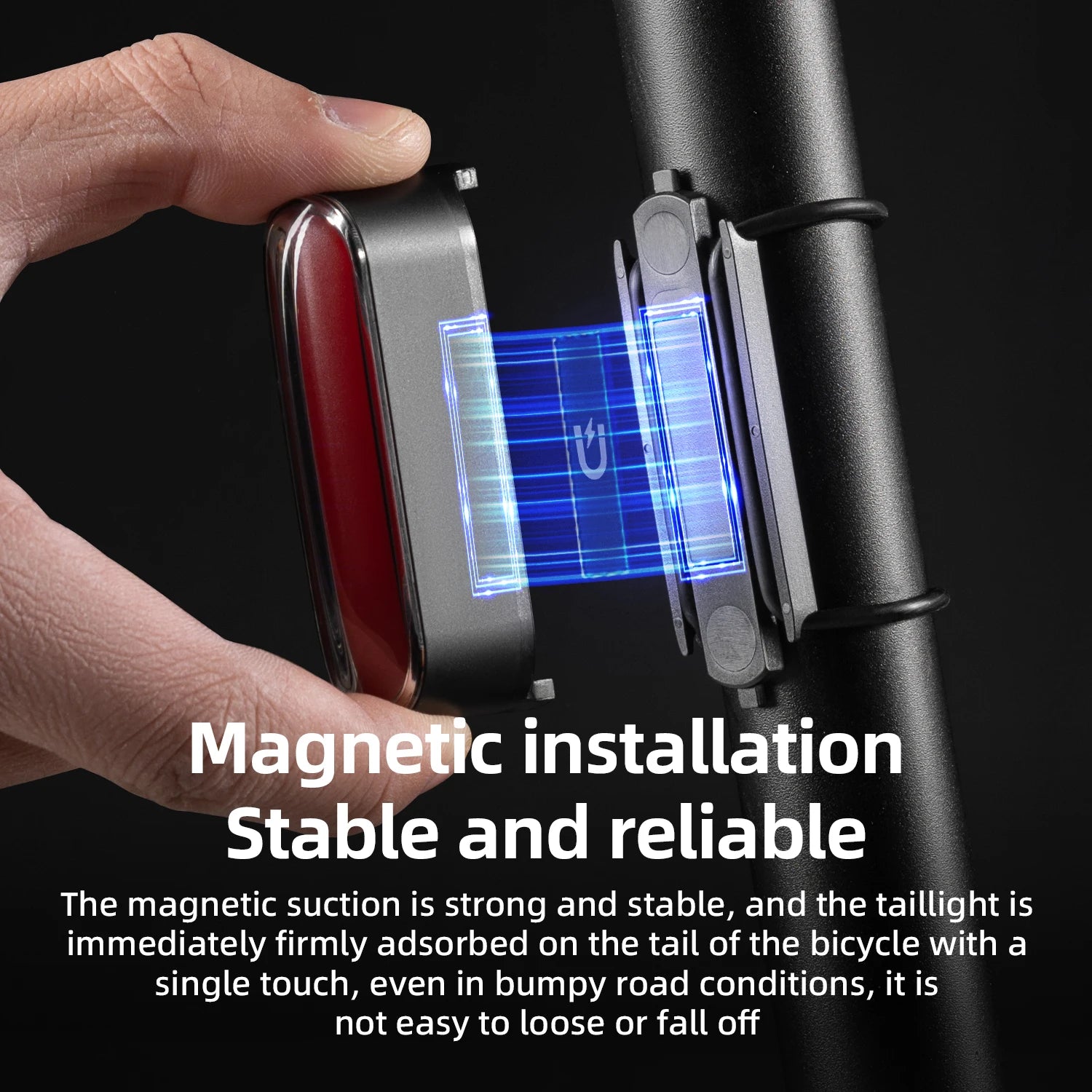 Magnetic Smart Rear Bike Light with Brake Sensor & IPX6