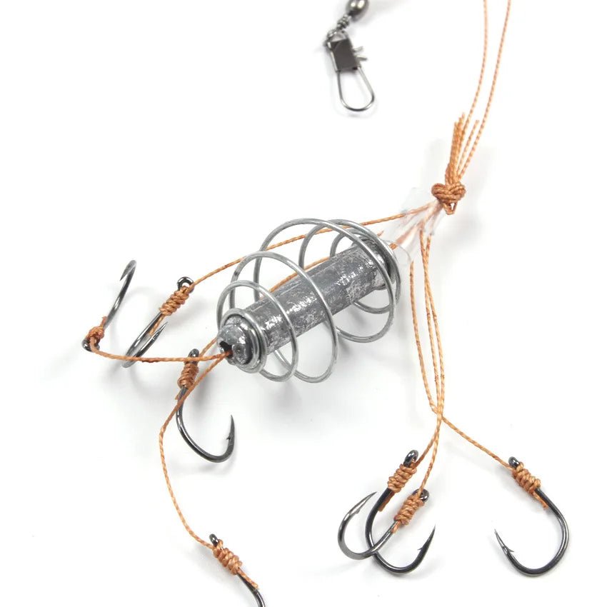 New-Style European Fishing Explosive Hook with Lead Sinker – Long-Range Cast & High Catch Efficiency