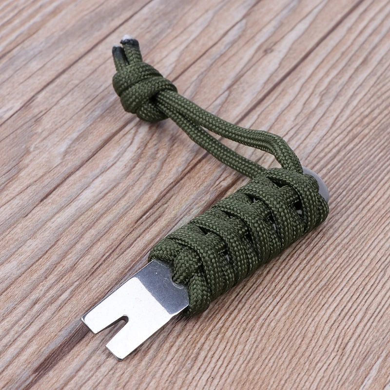 Mini Pocket Pry Bar with Paracord Grip and EDC Utility