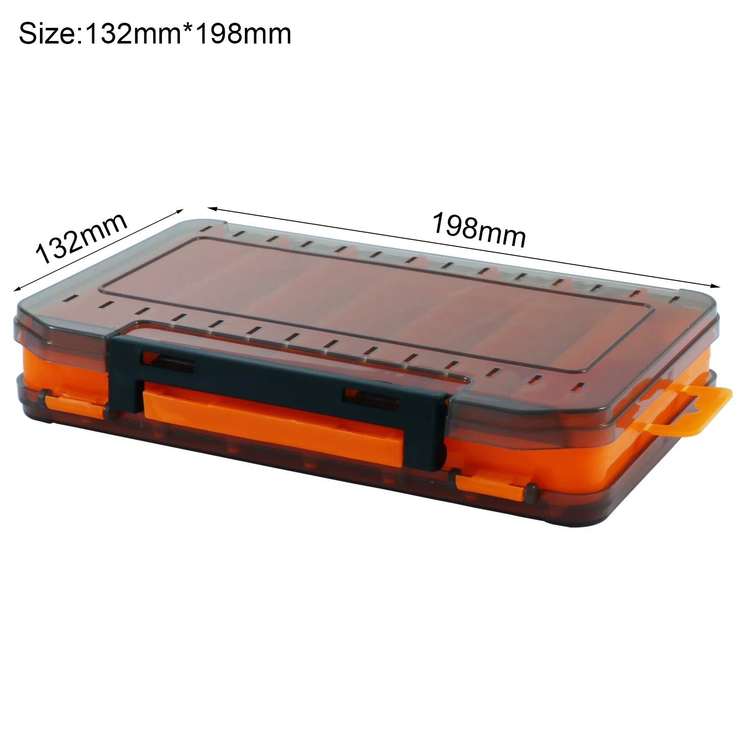 Double-Sided Fishing Tackle Box with 12–14 Compartments