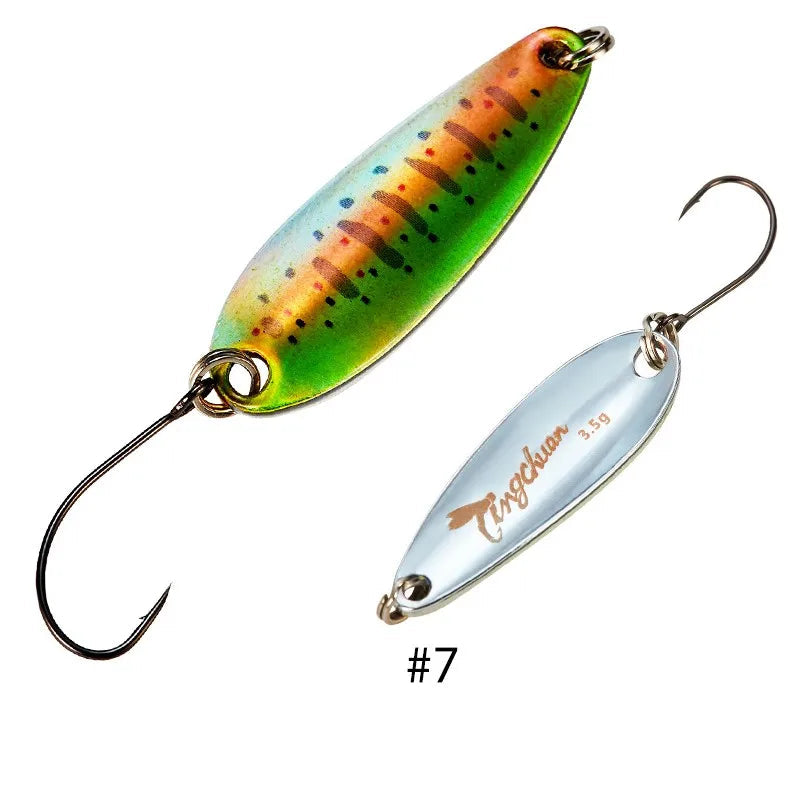 Metal Spoon Fishing Lure 2–4.5g with Mustad Hook
