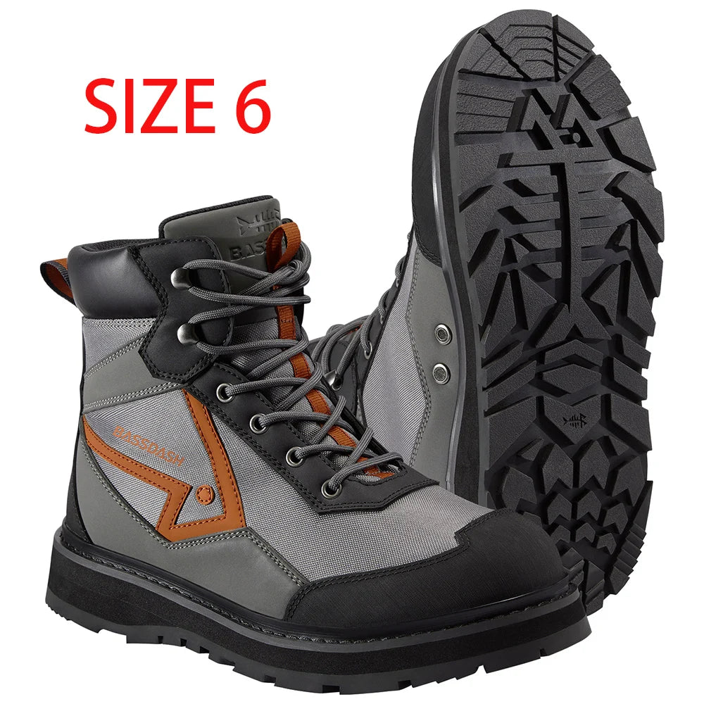 Flex Men’s Wading Boots – Lightweight, Anti-Slip Rubber Sole For Fly Fishing