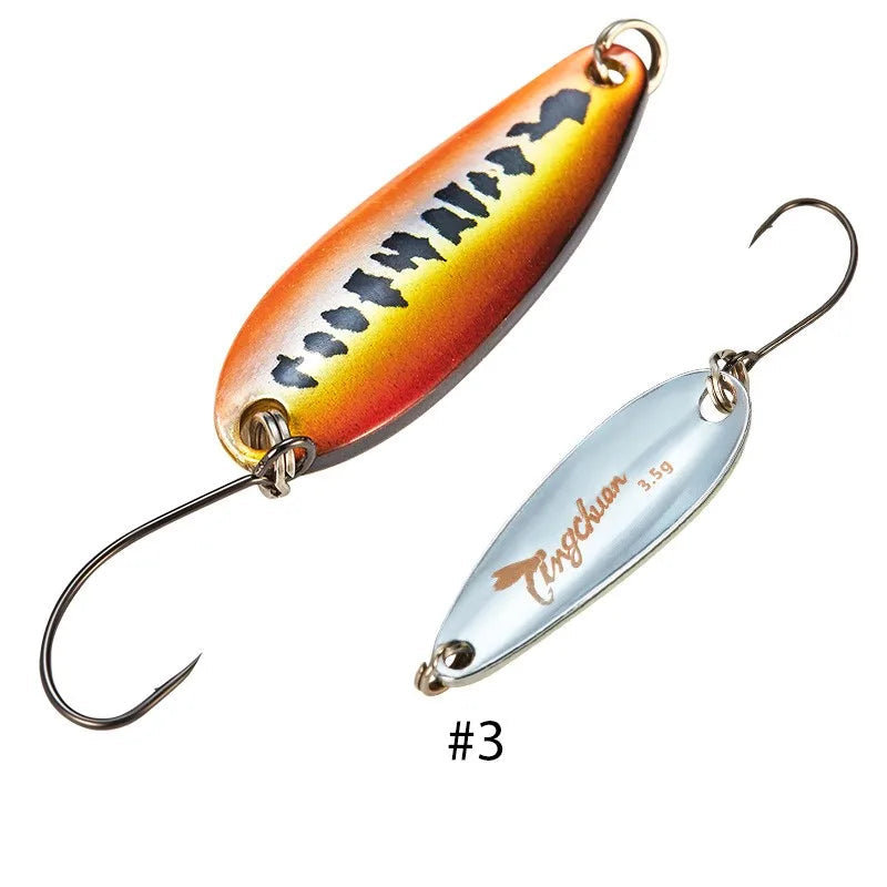Metal Spoon Fishing Lure 2–4.5g with Mustad Hook