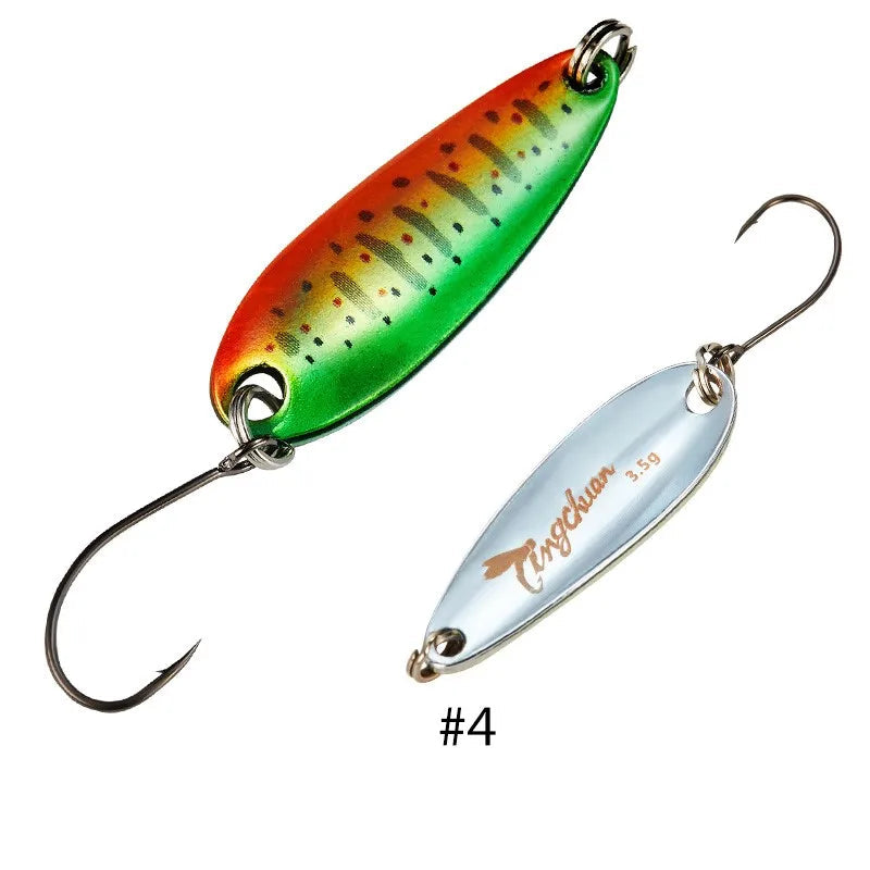 Metal Spoon Fishing Lure 2–4.5g with Mustad Hook