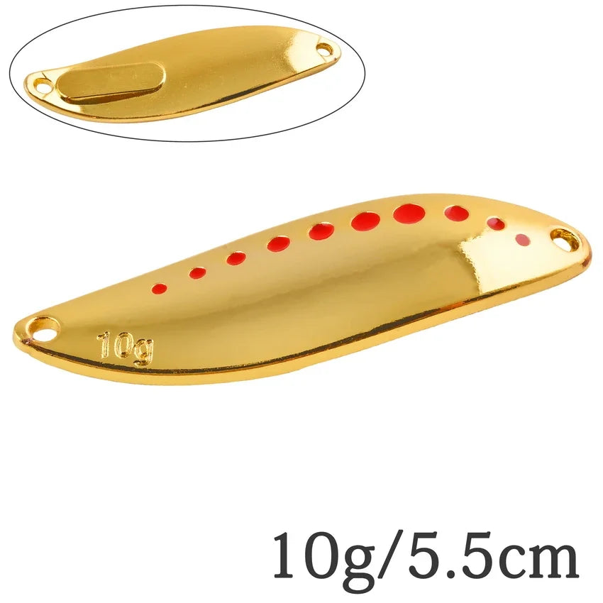 2.5G-30G Metal Vib Leech Spinner Spoons – Lures for Large Predator Fish