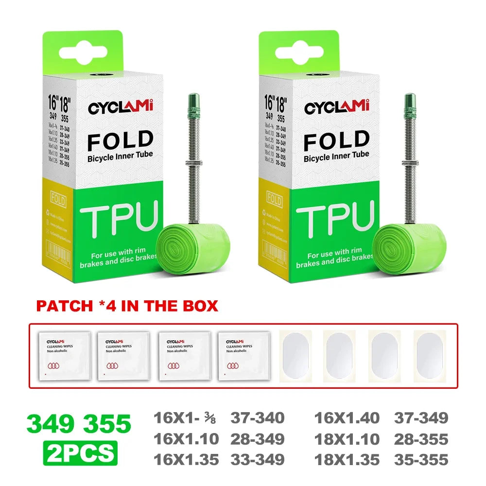 Ultralight Folding Bike TPU Inner Tube 16-20 Inch