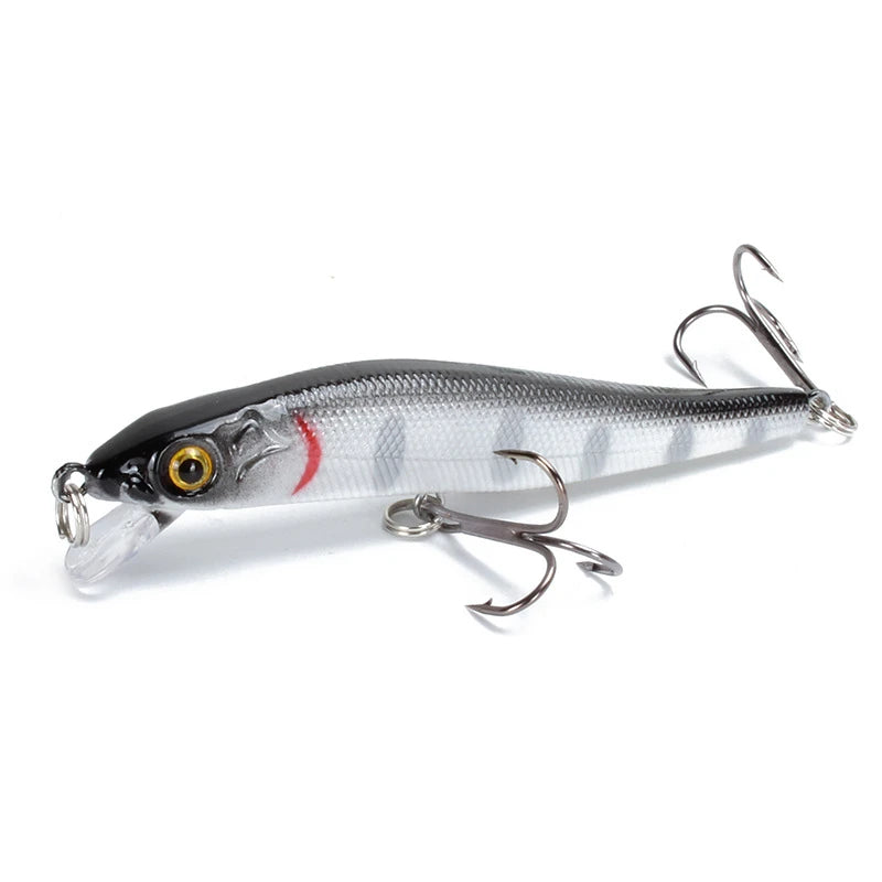 Minnow Fishing Lure – 3D Eyes, 8.5Cm/5.8G Crankbait Wobblers for Freshwater Fishing