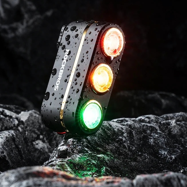 Brake-Sensing Bike Tail Light with Auto Start & USB-C Charge