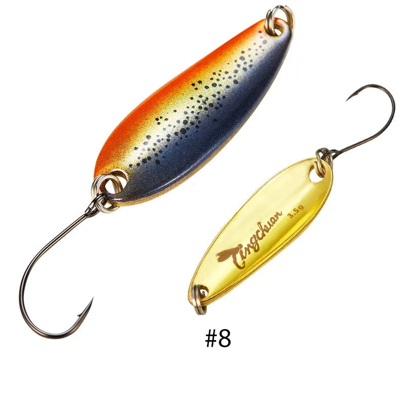 Metal Spoon Fishing Lure 2–4.5g with Mustad Hook
