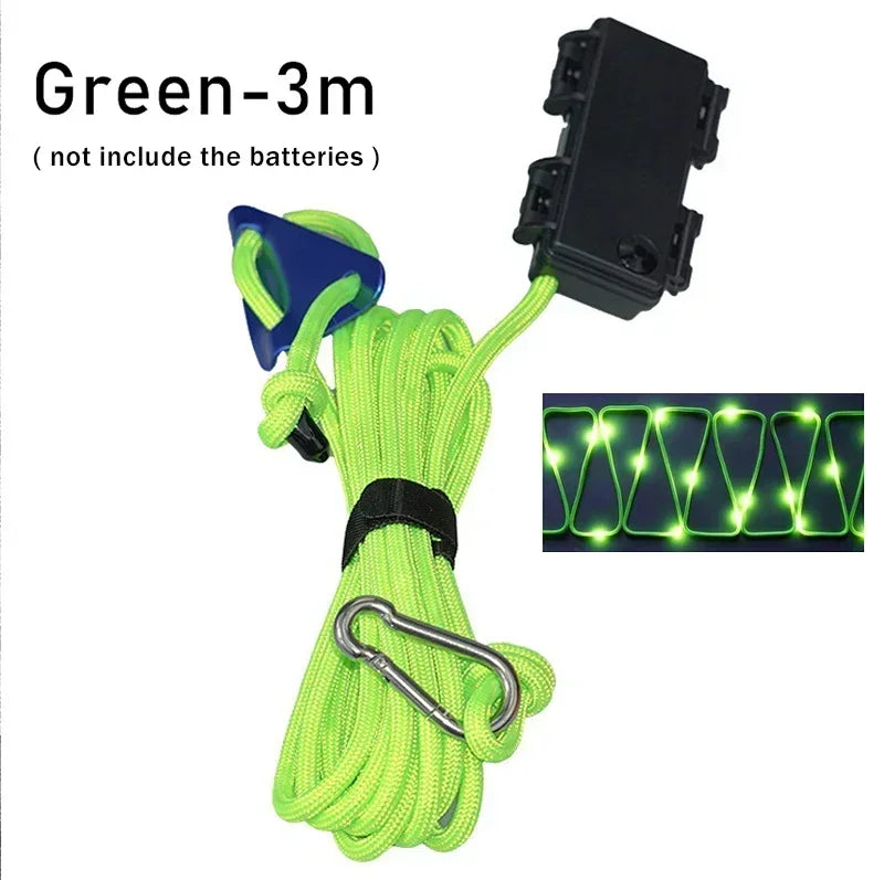 LED Tent Rope Light – Windproof Luminous Camping Line
