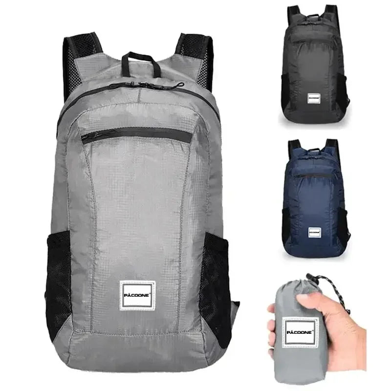 PACOONE 20L Foldable Hiking Backpack – Lightweight Waterproof Travel Bag for Men & Women