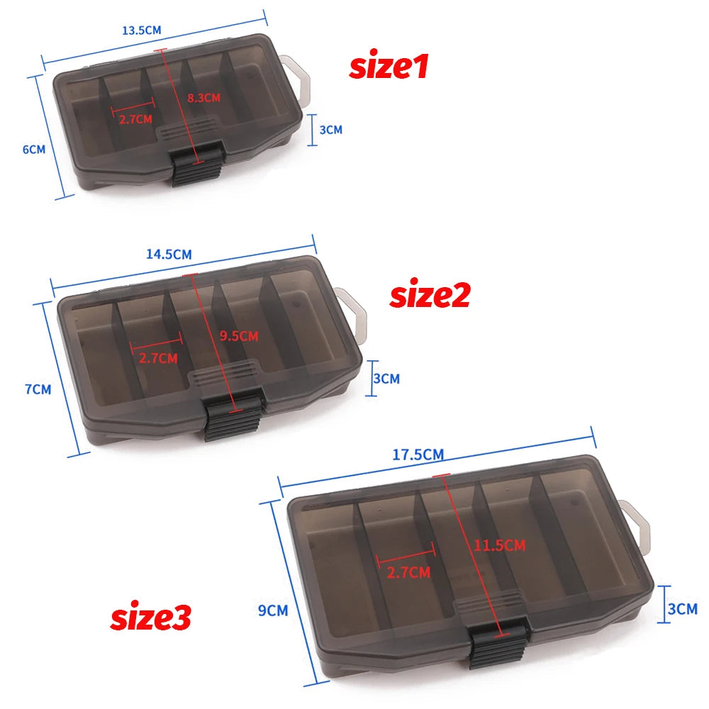 5-Compartment Fishing Tackle Box for Hooks, Bait & Small Gear