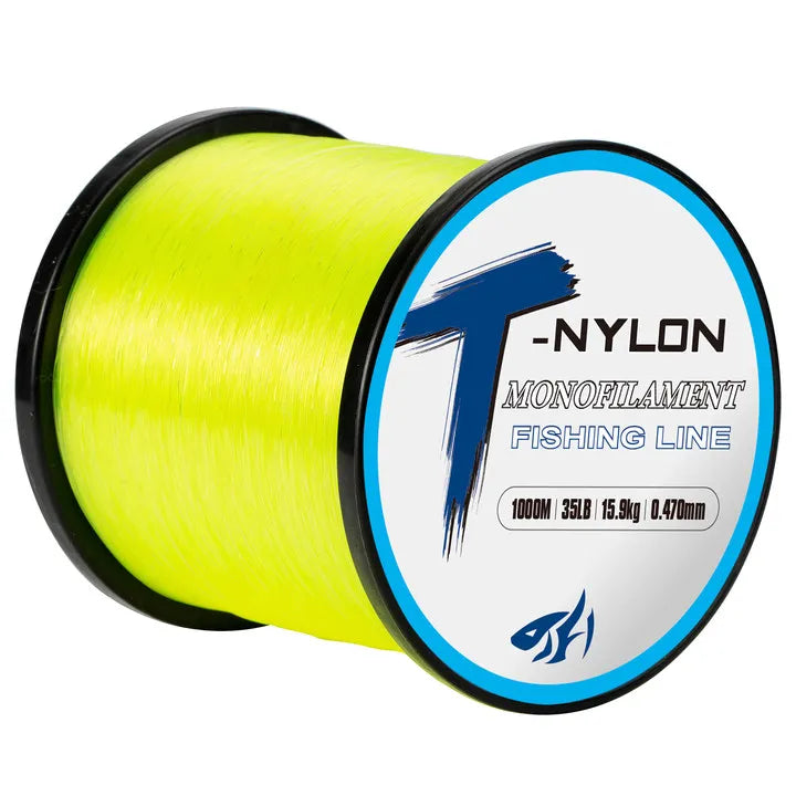1000M Super Strong Monofilament Nylon Fishing Line: Fluorocarbon Coated for Saltwater Fishing