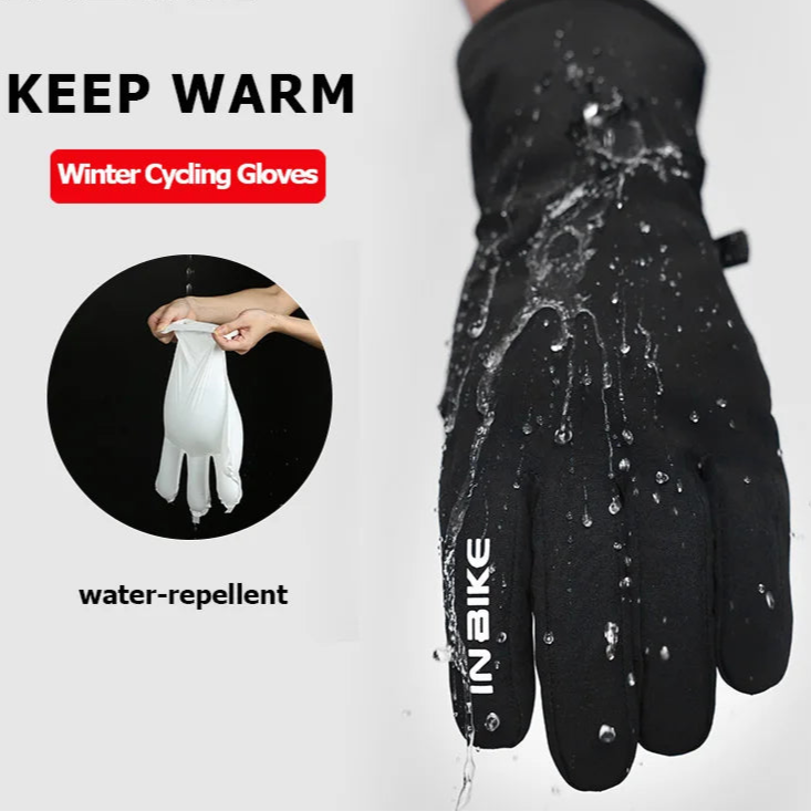 Winter Cycling Gloves with 3M Thinsulate & Touchscreen Tips