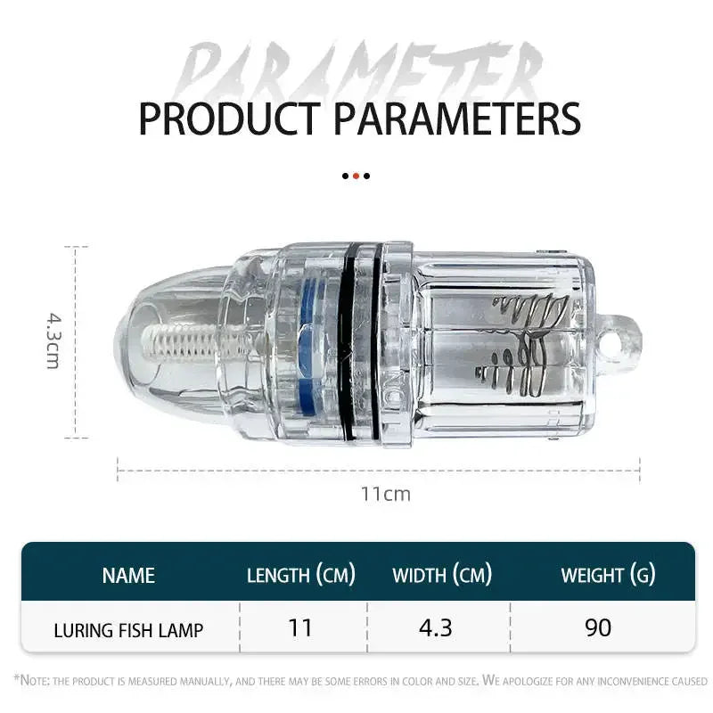 AA Battery Powered LED Fishing Light for Deep Drop Trolling