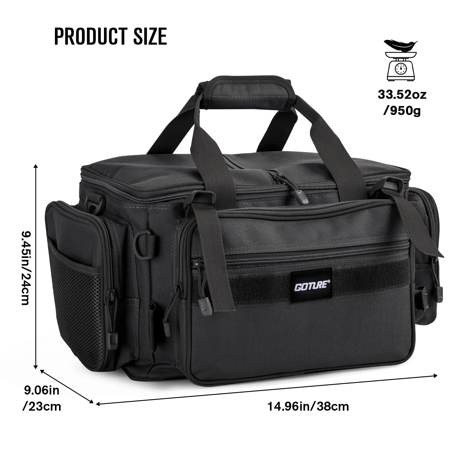 Fishing Bag – Multi-Functional Waist Bag, Waterproof Crossbody Tackle Storage