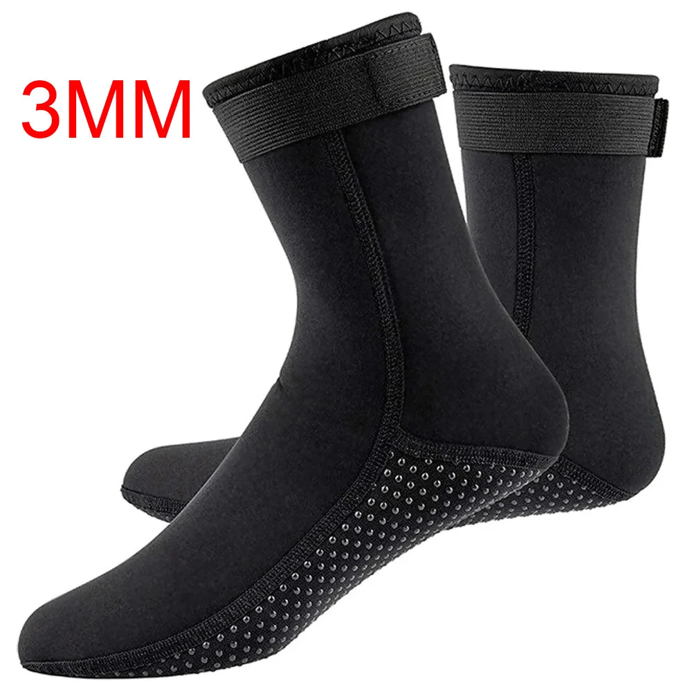 5mm Neoprene Socks for Diving, Swimming & Snorkeling – Non-Slip, Warm Wetsuit Socks for All Seasons