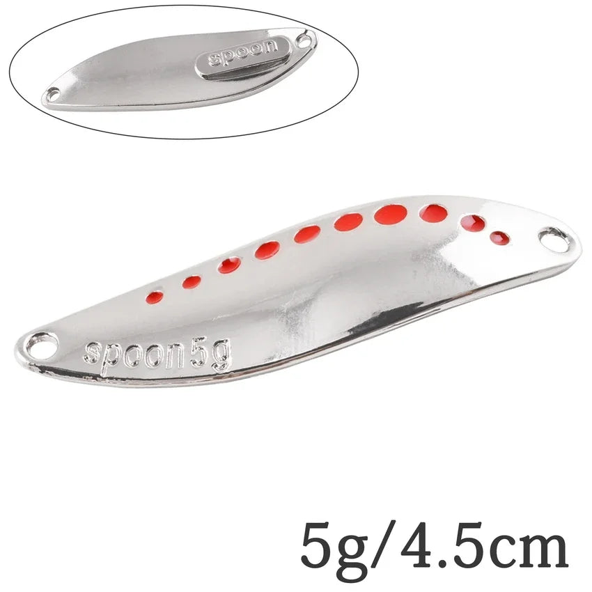2.5G-30G Metal Vib Leech Spinner Spoons – Lures for Large Predator Fish