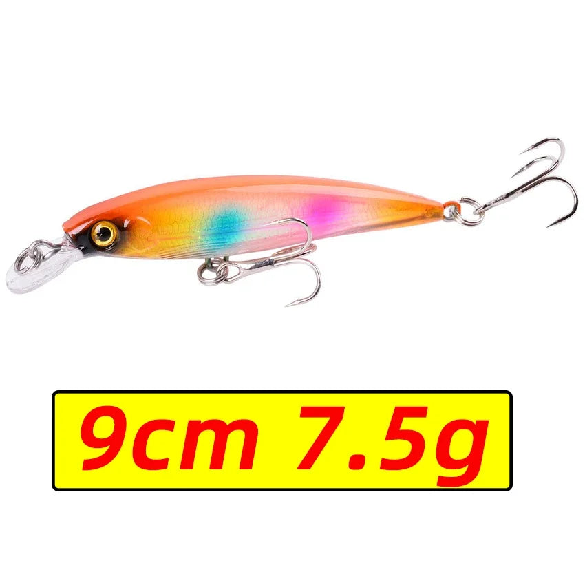 Laser Minnow Fishing Lure – 11CM 13G Hard Bait Crankbait for Freshwater & Saltwater