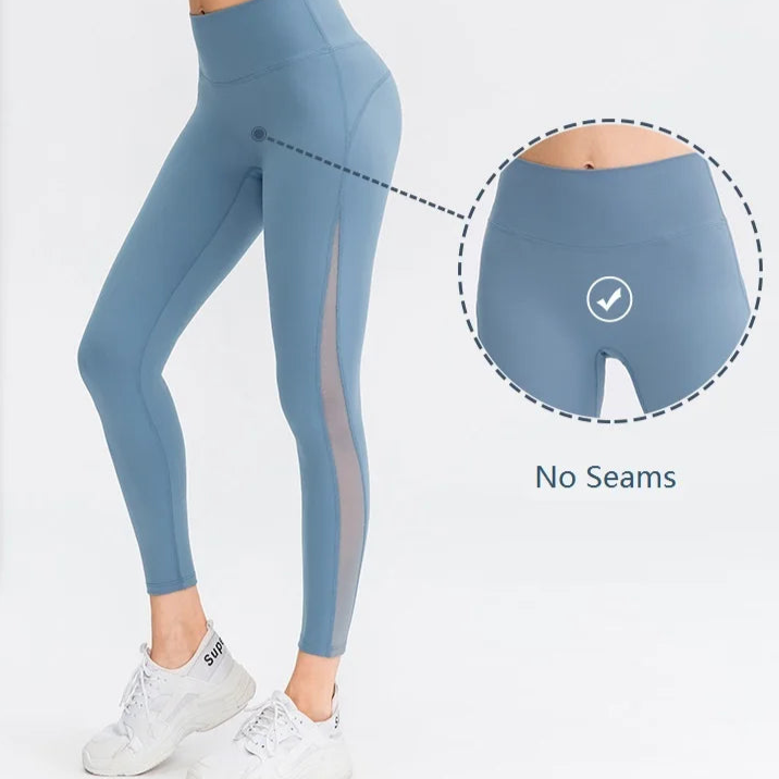 Women's Yoga Pants High Waist Hip Raise Leggings – Mesh Sports  Activewear Leggings