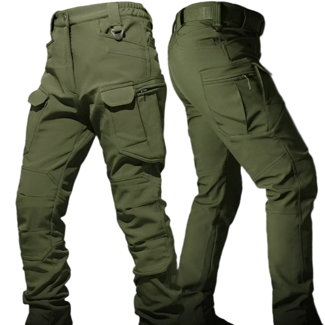 Winter Waterproof Tactical Suit - Windproof Hooded Jacket & Fleece Pants for Outdoor Hiking & Fishing